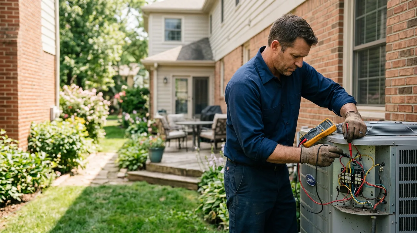 HVAC technician working near Machipongo, VA